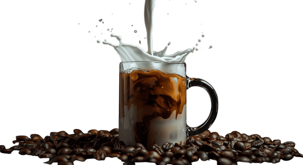 Cappuccino coffee cup PNG with creamy foam, isolated on transparent background