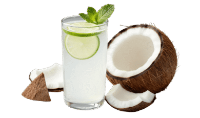 coconut juice glass