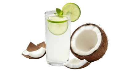 coconut juice glass