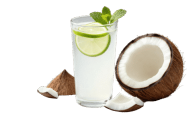 coconut juice glass