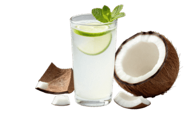 coconut juice glass