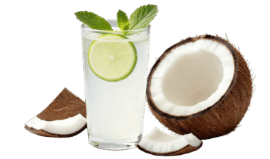 coconut juice glass