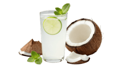 coconut juice glass