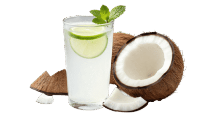 coconut juice glass