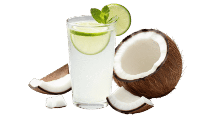 coconut juice glass
