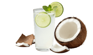 coconut juice glass