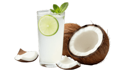 coconut juice glass
