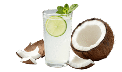 coconut juice glass