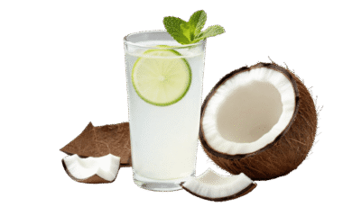 coconut juice glass