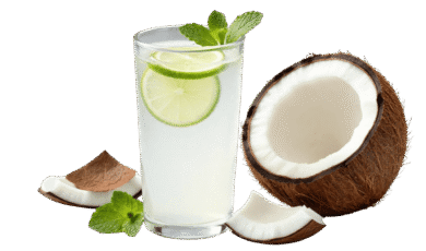coconut juice glass
