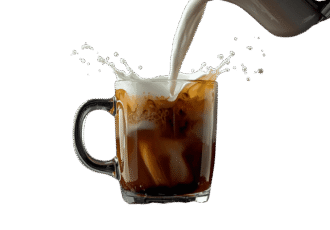 Cappuccino coffee cup PNG with creamy foam, isolated on transparent background