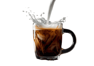 Cappuccino coffee cup PNG with creamy foam, isolated on transparent background