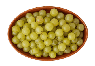 grapes in a bowel isolated on transparentbackground