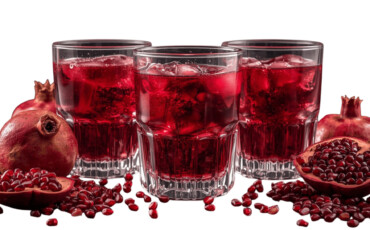 pomegranate juice glass