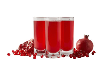 pomegranate juice glass