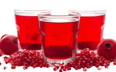 pomegranate juice glass