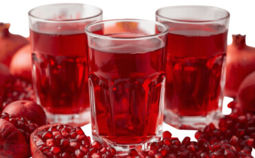 pomegranate juice glass