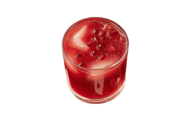 pomegranate juice glass
