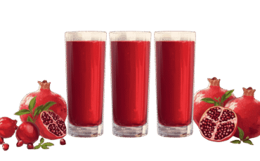 pomegranate juice glass