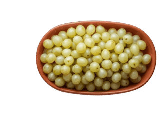 grapes in a bowel isolated on transparentbackground