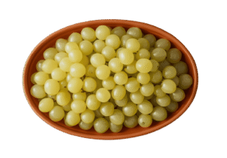 grapes in a bowel isolated on transparentbackground